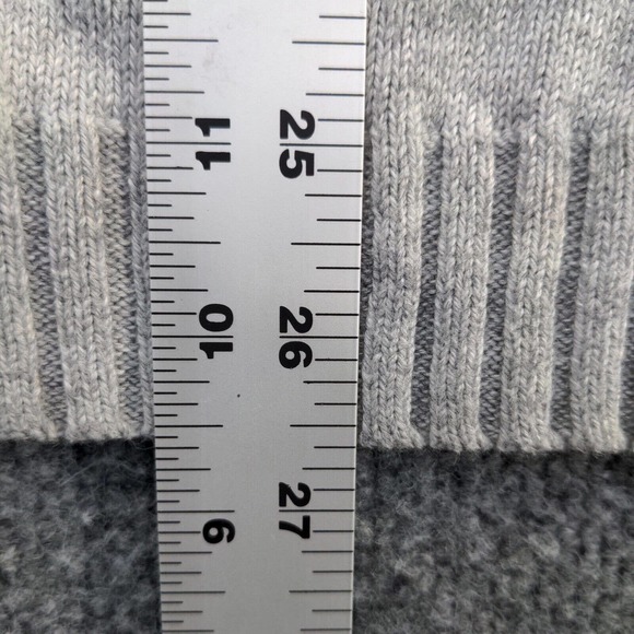 Nordstrom 1901 Men's 1/4 Zip Cashmere Cotton Sweater Gray Size L - Picture 9 of 12